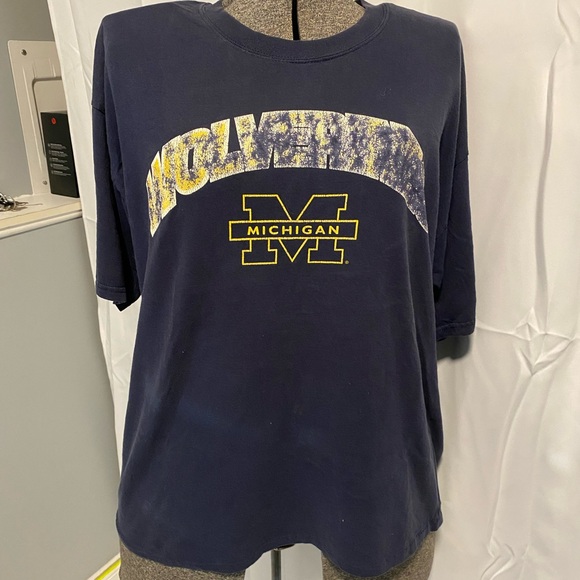 Vintage 90’s Gildan UofM Wolverines T-Shirt - Picture 1 of 4